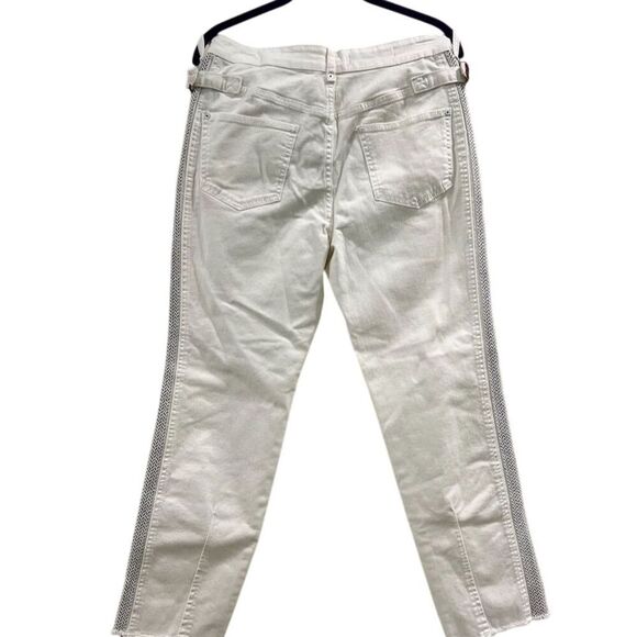 Anthropologie Pilcro Women's High-Rise Slim Jeans White Size 28 - Picture 4 of 5